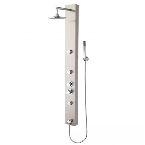 Fontana Lunetta Shower panel S906 available in Oil Rubbed Bronze and Gold Finish